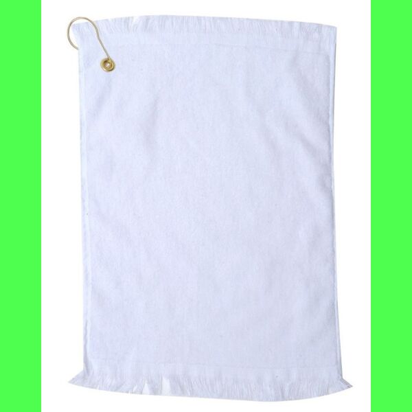 Pro Towels 11X17 Fringed Golf Towel w/Grommet & Hook Thumbnail